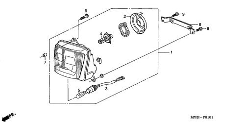  Faro Delantero (cb500s)