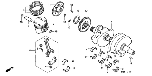  Vilebrequin/ Piston