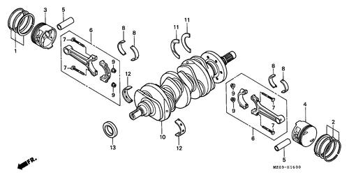  Vilebrequin/ Piston