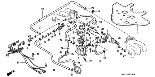  Wasserrohr/ Thermostat