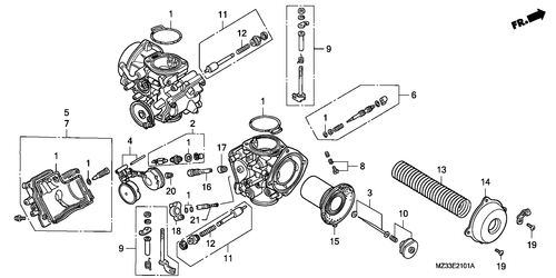  Carburateur (pieces Constitutives)