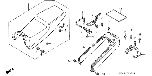  Asiento/ Capo Trasero