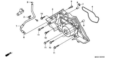 Motorrad Teile für Honda ST-1100-PS (U [KPH]) / E-5 WASSERPUMPE
