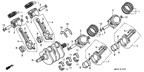  Arbre Vilebrequin/ Piston