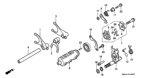  Gearshift Drum