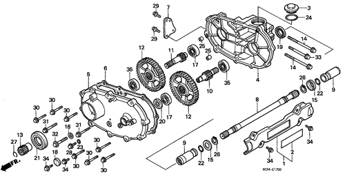  Front Driveshaft (trx300fw)