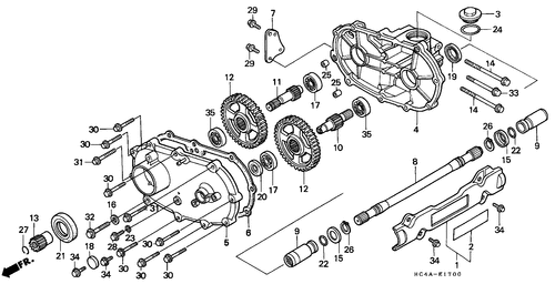  Front Driveshaft (trx300fw)