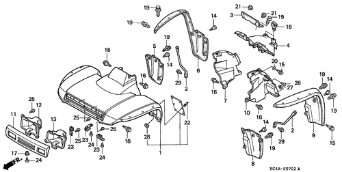  Front Fender ('93-'95)