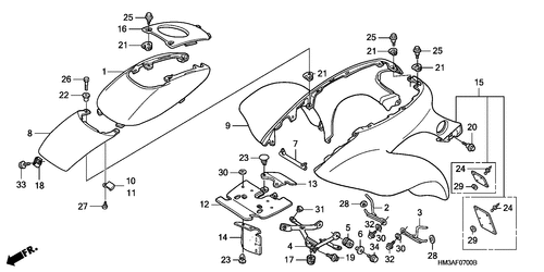  Front Fender (trx300ex'01-'06)