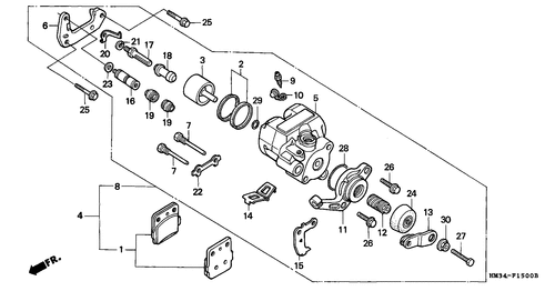  Hinterrad-bremssattel