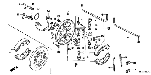  Panel De Freno Delantero (trx300fw)