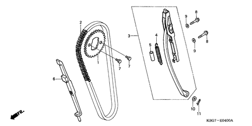  Nockenwellenkette/ Spannvorrichtung