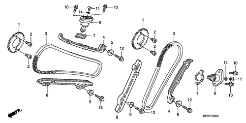  Nockenwellenkette/ Spannvorrichtung
