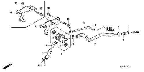  Commande Injection D'air Soupape