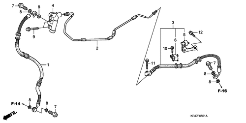  Hintere Bremsleitung (fes125)(fes150)