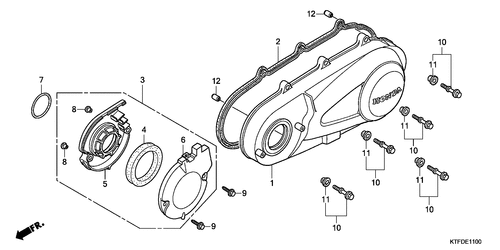  Panneau Carter-moteur G.