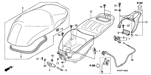  Seat/ Luggage Box