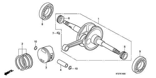  Vilebrequin/ Piston