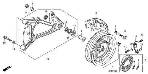  Rear Wheel/ Swingarm