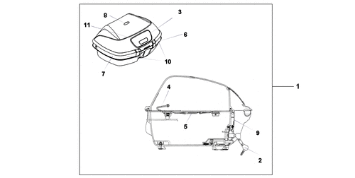  45l Top Box Silver
