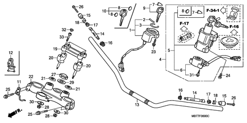  Handle Pipe/ Top Bridge