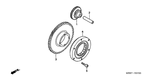  Embrayage De Demarrage (cbf600s6/ Sa6/ N6/ Na6)