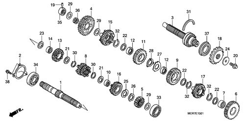  Getriebe (cbf600s8/ Sa8/ N8/ Na8)