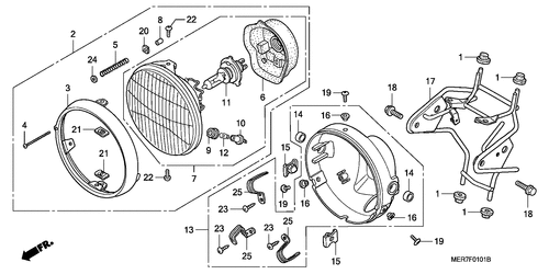  Headlight (cbf600n/ Na)