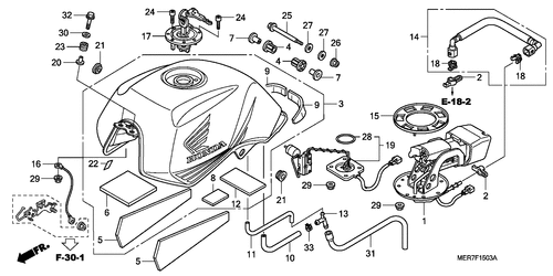  Kraftstofftank (cbf600n8/ Na8)