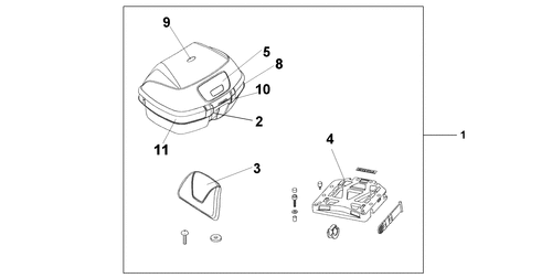  Top-case 45l Nh411m