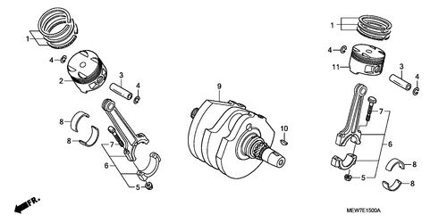  Vilebrequin/ Piston