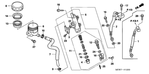  Rrechts Brake Master Cylinder