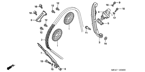  Nockenwellenkette/ Spannvorrichtung