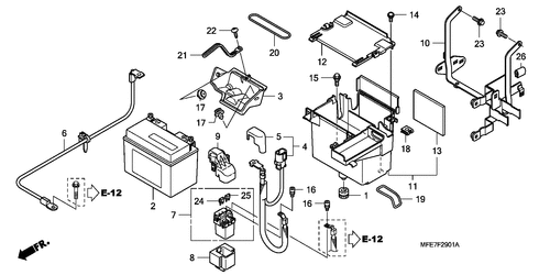  Batterie (vt750c2s)
