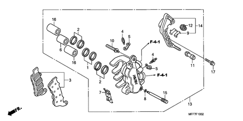  Bremssattel, Links Vorne (abs)