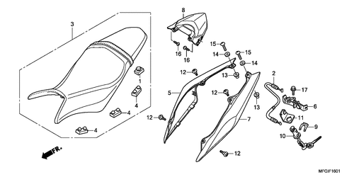  Seat/ Rear Cowl (2)