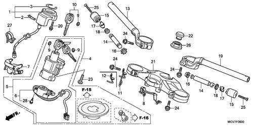  Handle Pipe/ Top Bridge