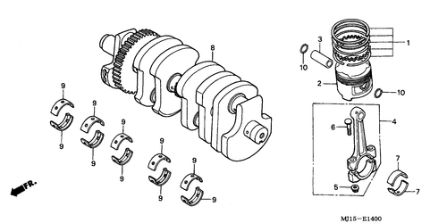  Vilebrequin/ Piston