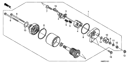  Motor De Arranque (trx250tm8/ 9,trx250te8/ 9)