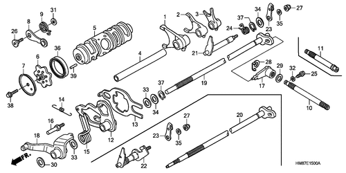  Gearshift Drum