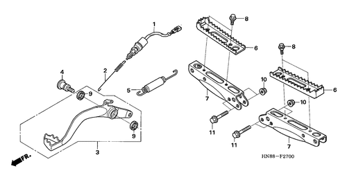  Stufe/ Pedal