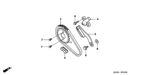  Nockenwellenkette/ Spannvorrichtung