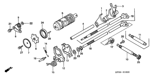  Gearshift Drum