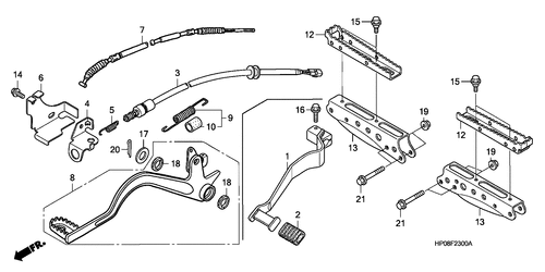  Pedal/ Stufe