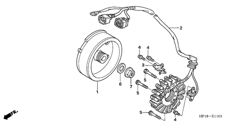  Generator (trx450r6,7,8/ Er6,7,8)