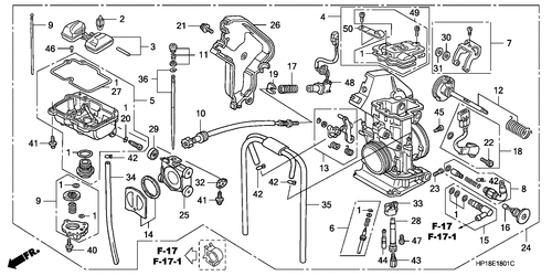  Vergaser (trx450r6,7,8/ Er6,7,8)