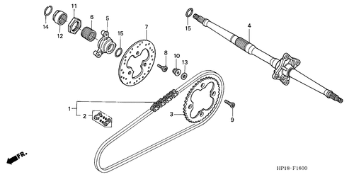  Rear Axle/ Drive Chain