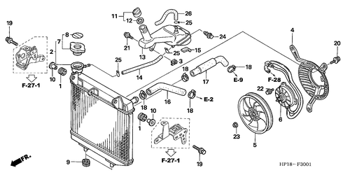  Kuehler (trx450r6,7,8/ Er6,7,8)