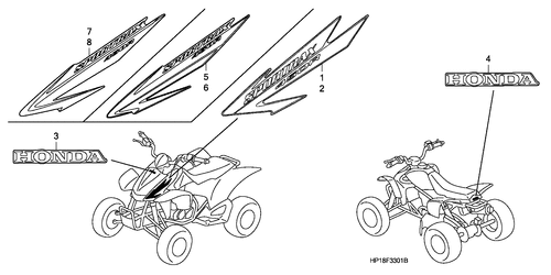 Marke (trx450r6,7,8/ Er6,7,8)