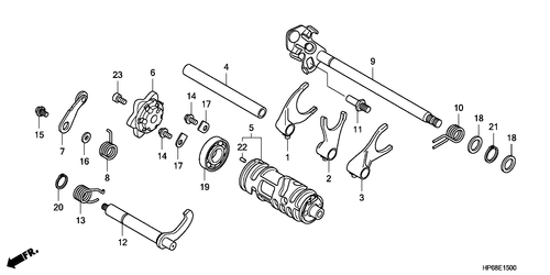  Gear Shift Drum/ Gear Shif T Fork